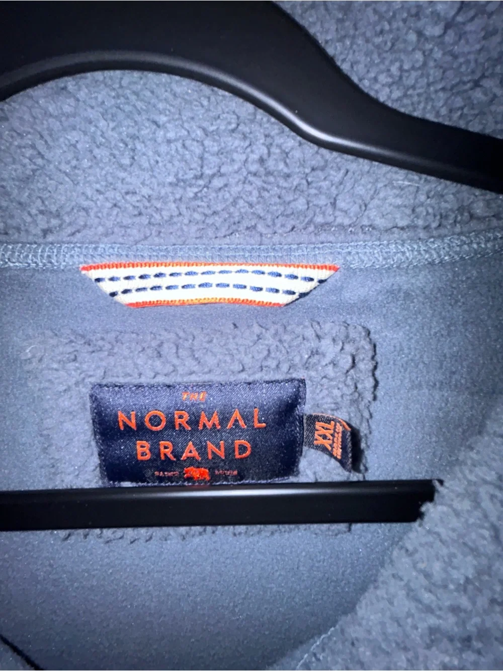 THE NORMAL BRAND 1/4 Button Front Pullover Fleece Jacket